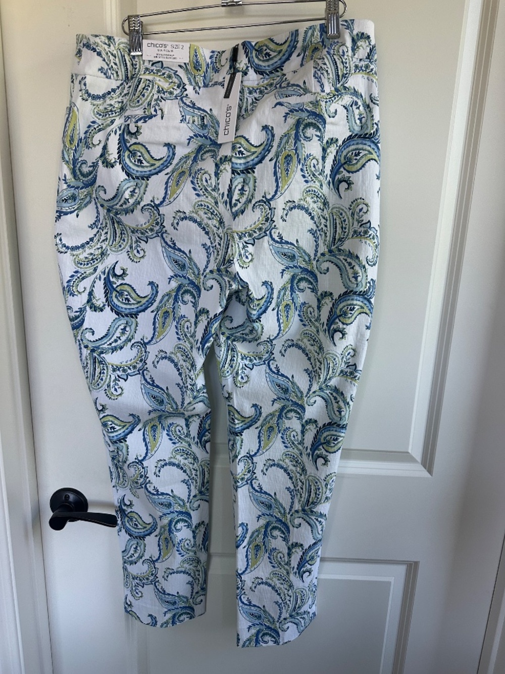 Chico's Paisley Ankle Pant NWT Chico's 2 / US 12 - Picture 2 of 7